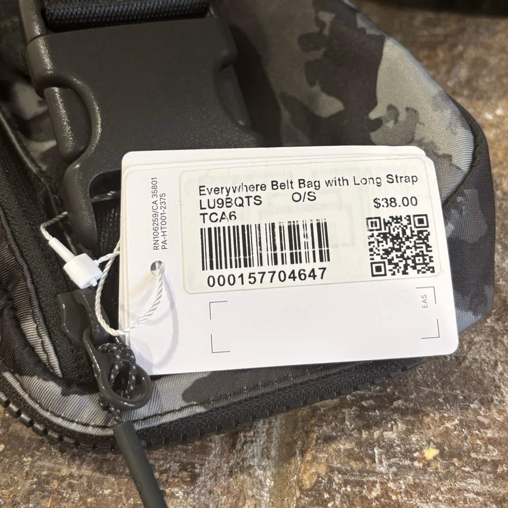 NWT Lululemon Everywhere Belt Bag Long Strap In Thawed Camo Grey Multi - Picture 8 of 9